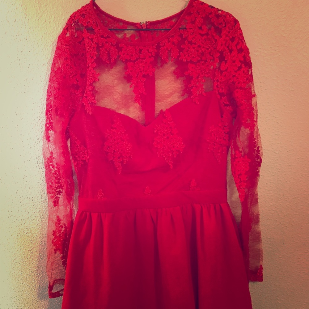 Red dress